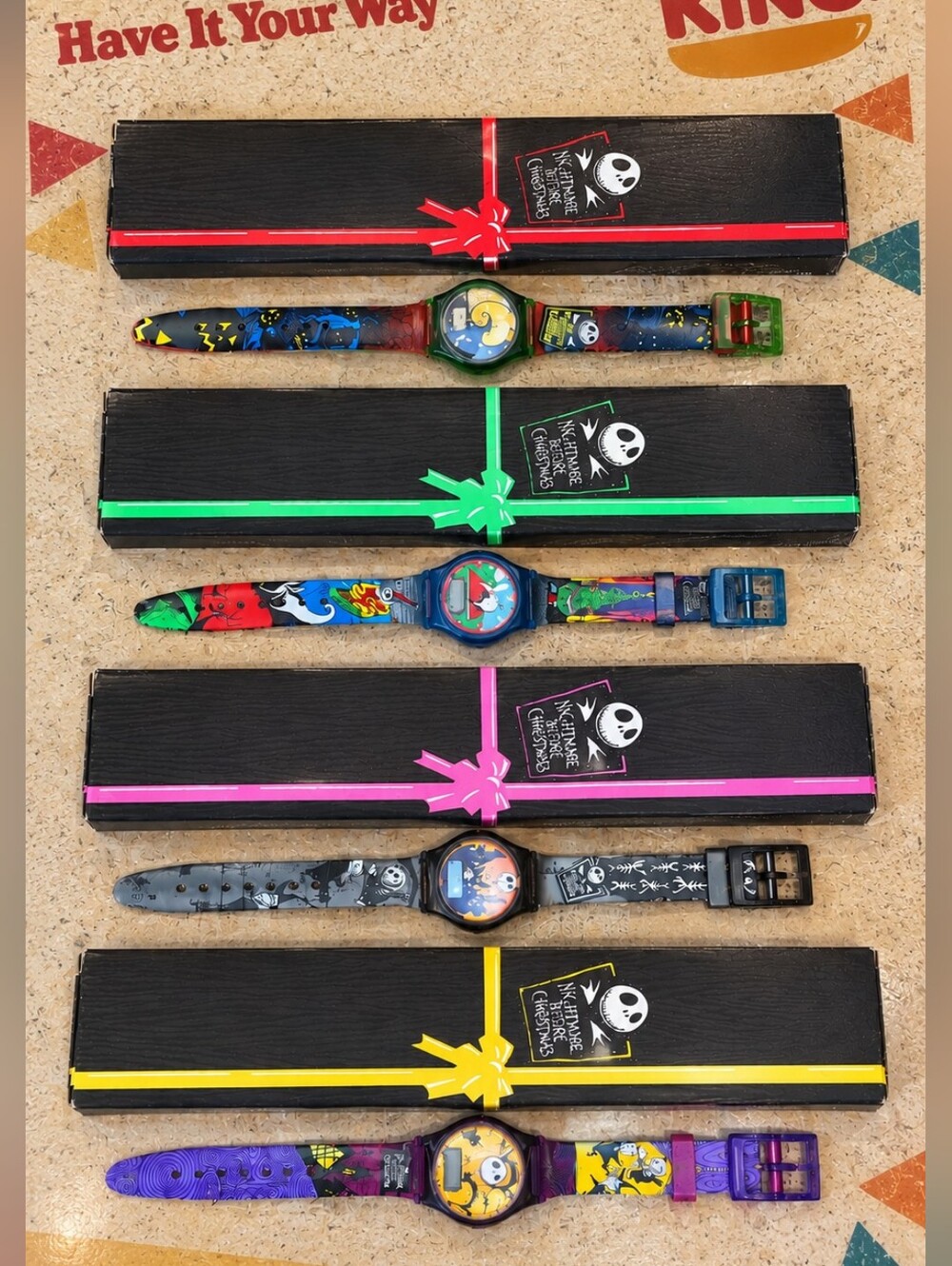The Nightmare Before Christmas Burger King Collaboration 1993 Watches